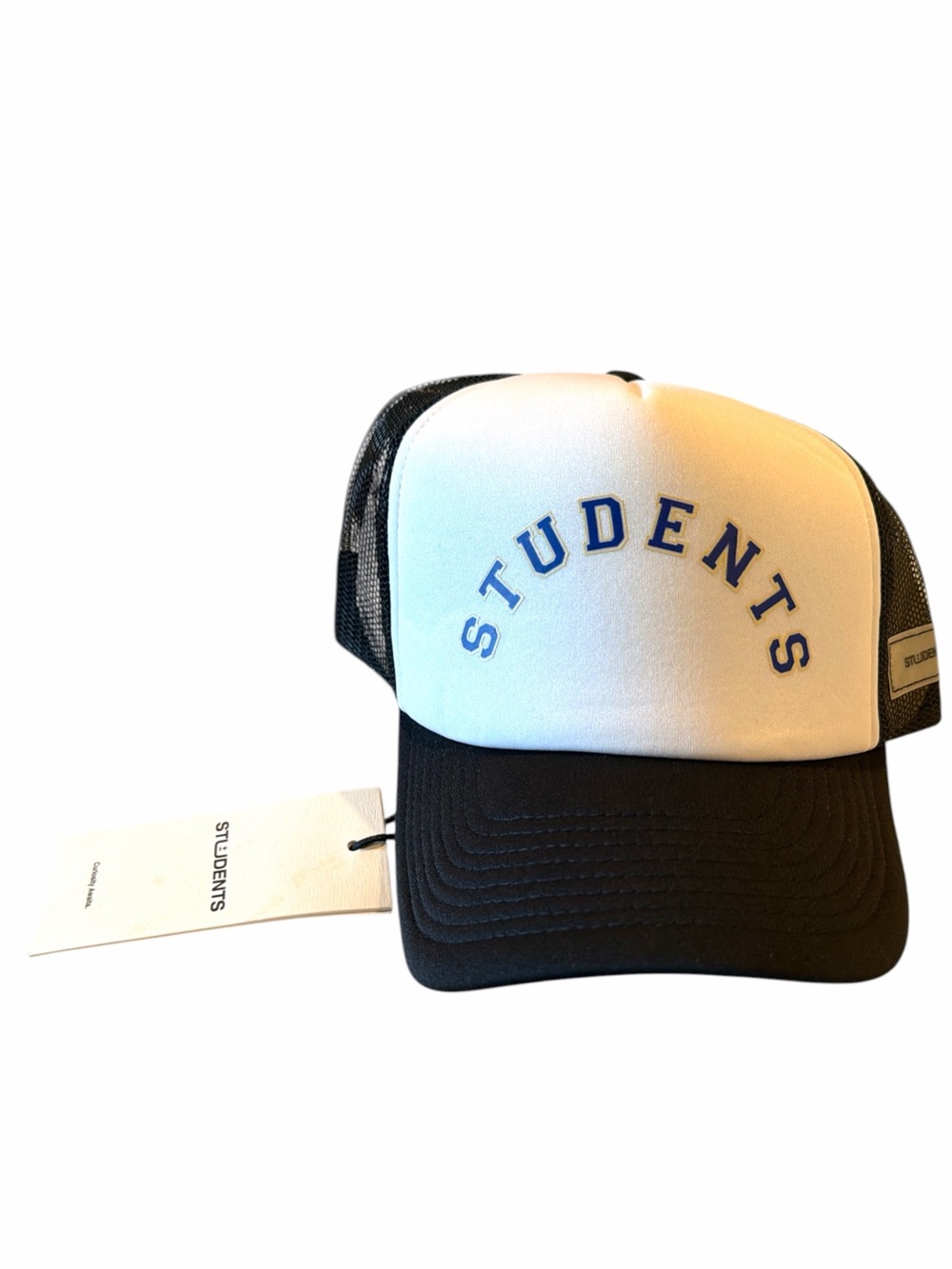 NWT Students Golf Black and White Trucker Hat
